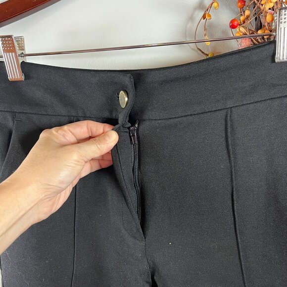 Michael Michael Kors Women's High-Rise Ponte Pintuck Pants PETITE Small Black - Picture 5 of 11